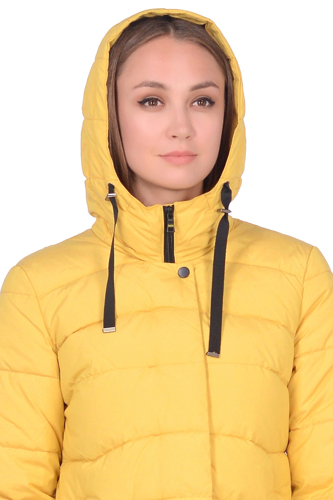 Куртка с фигурной прострочкой (арт. baon B038588), размер M, цвет желтый Куртка с фигурной прострочкой (арт. baon B038588) - фото 2