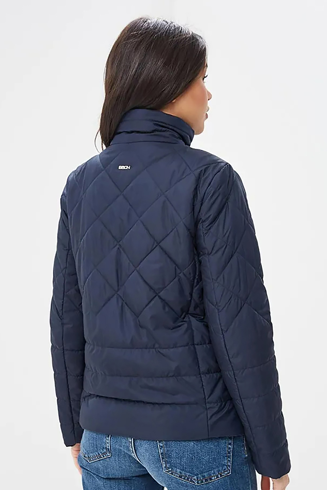 Стёганая куртка с крупной фурнитурой (арт. baon B039015), размер L, цвет синий Стёганая куртка с крупной фурнитурой (арт. baon B039015) - фото 2