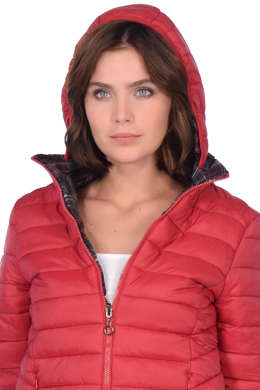 Двухстороняя куртка (арт. baon B039550), размер M, цвет красный Двухстороняя куртка (арт. baon B039550) - фото 3