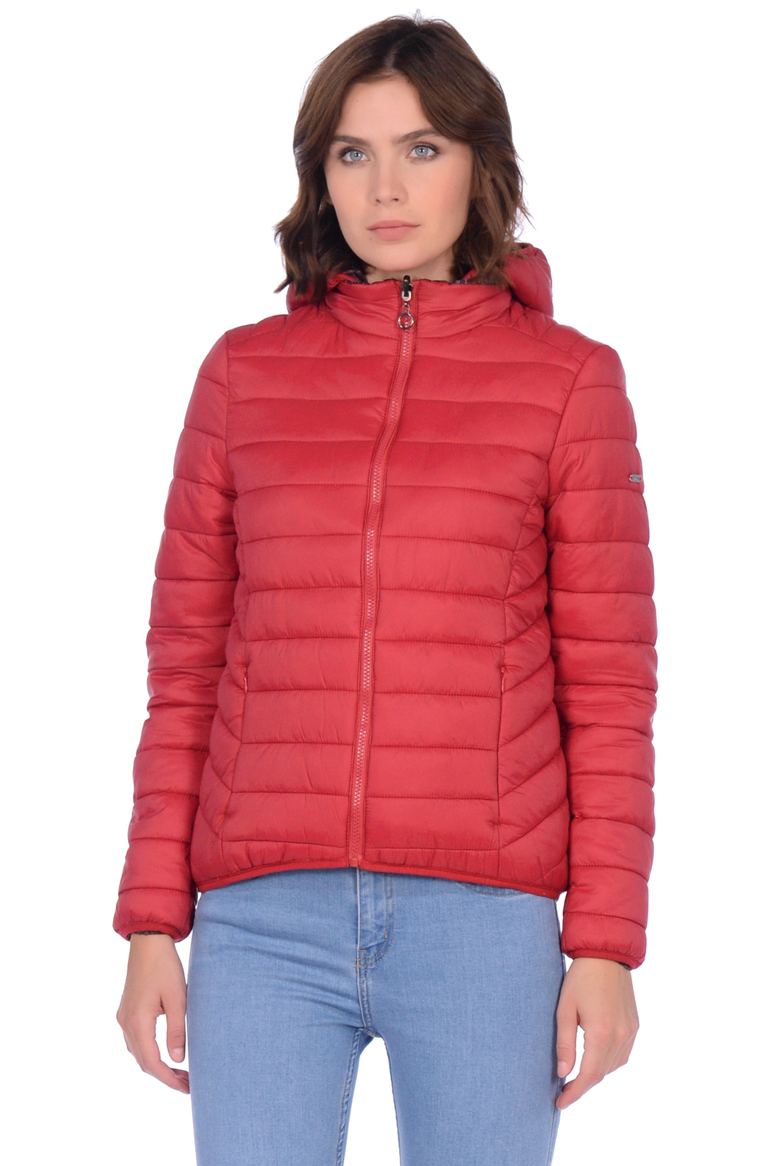 Двухстороняя куртка (арт. baon B039550), размер M, цвет красный Двухстороняя куртка (арт. baon B039550) - фото 1