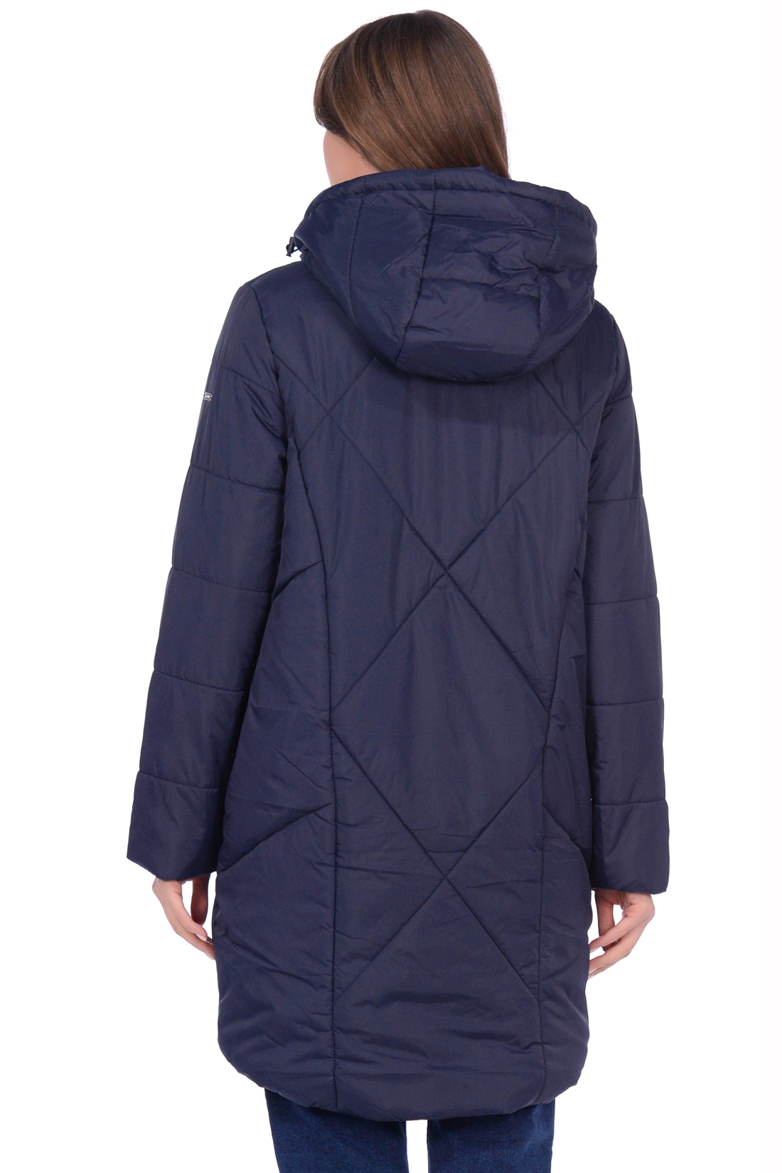 Куртка-парка с крупной простёжкой (арт. baon B039551), размер L, цвет синий Куртка-парка с крупной простёжкой (арт. baon B039551) - фото 2