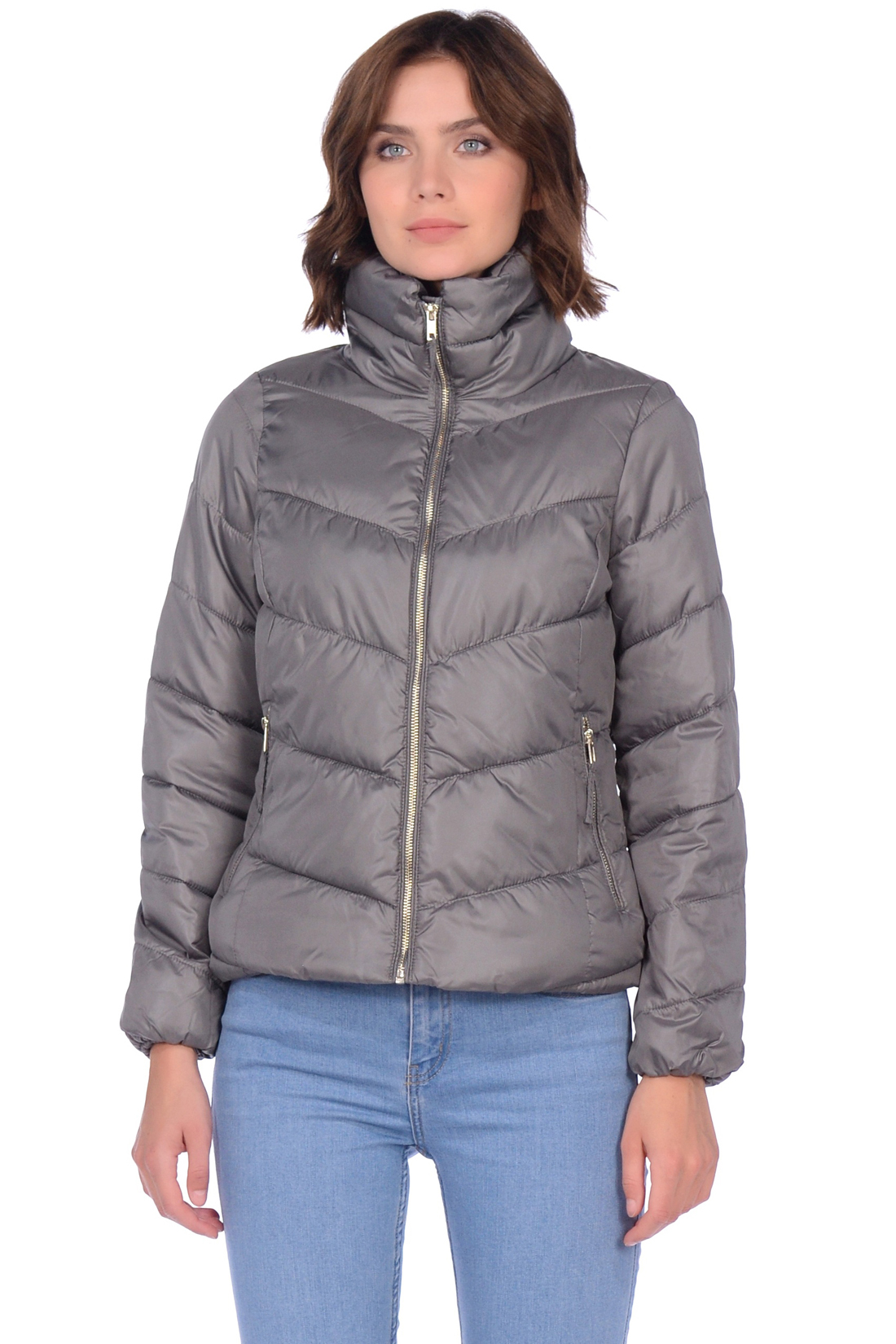 Укороченная дутая куртка (арт. baon B039561), размер XL, цвет серый Укороченная дутая куртка (арт. baon B039561) - фото 5