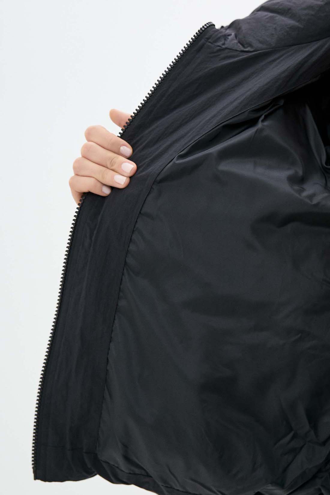 Куртка (Эко пух) (арт. baon B041518), размер S, цвет черный Куртка (Эко пух) (арт. baon B041518) - фото 4