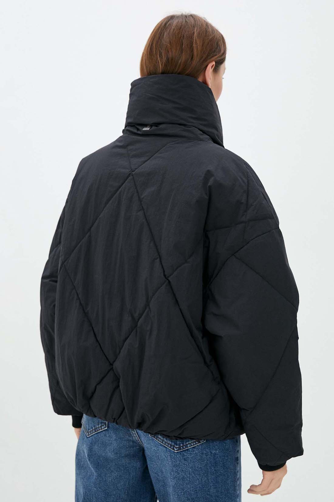 Куртка (Эко пух) (арт. baon B041518), размер S, цвет черный Куртка (Эко пух) (арт. baon B041518) - фото 2
