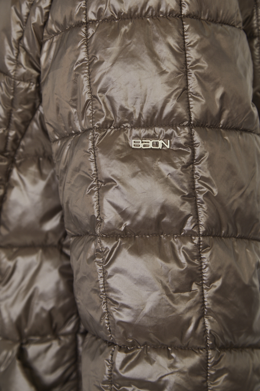 Куртка (Эко пух) (арт. baon B041545), размер XXL, цвет коричневый Куртка (Эко пух) (арт. baon B041545) - фото 4
