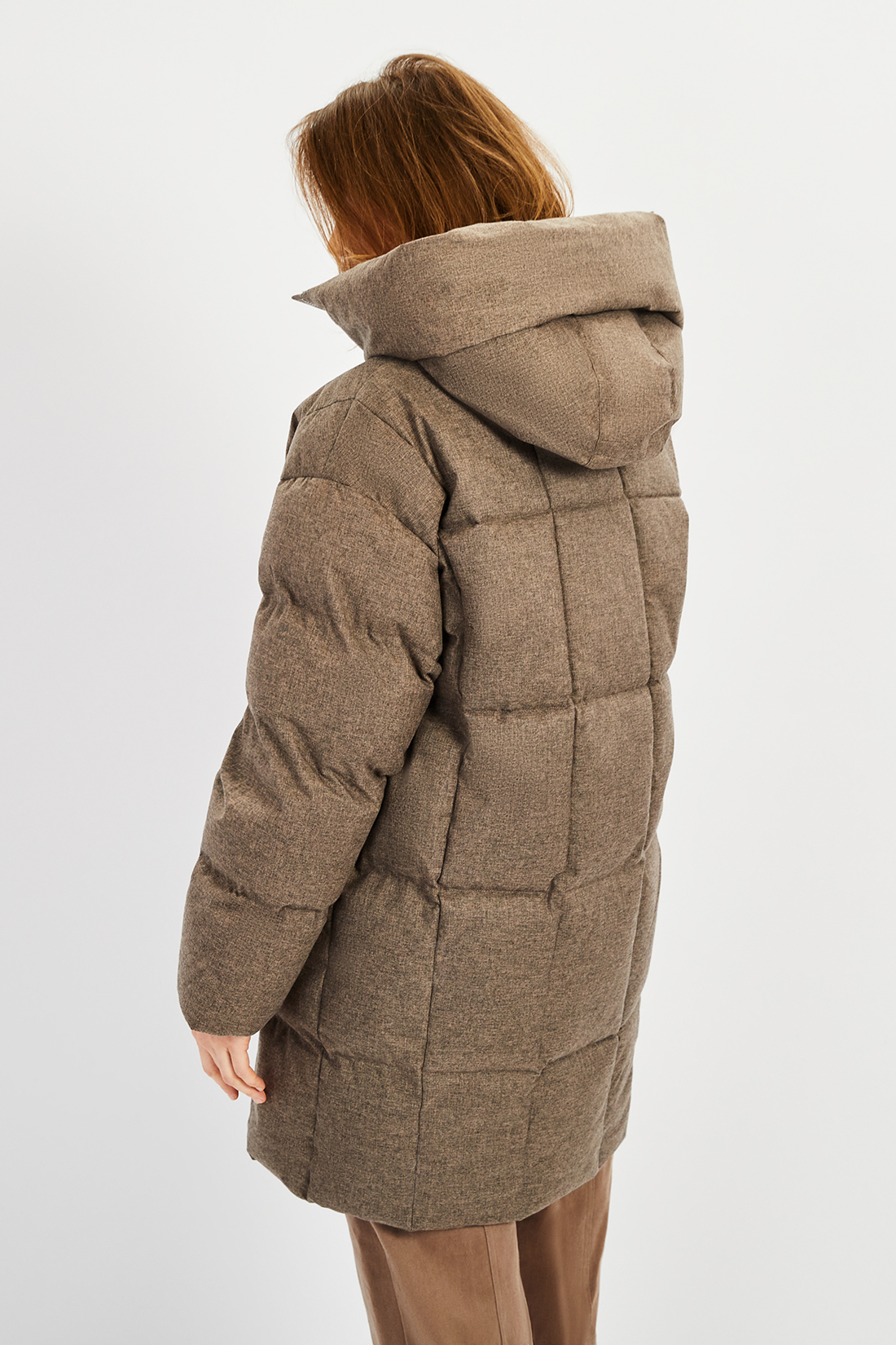 Куртка (Эко пух) (арт. baon B0422506), размер M, цвет коричневый Куртка (Эко пух) (арт. baon B0422506) - фото 2