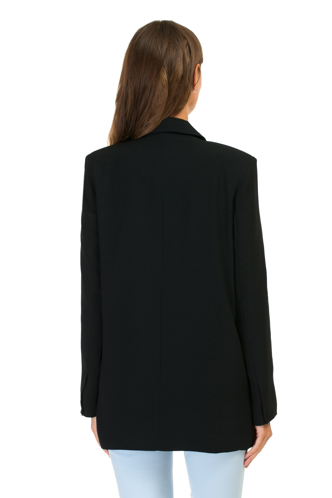 Удлинённый пиджак (арт. baon B127004), размер XXL, цвет черный Удлинённый пиджак (арт. baon B127004) - фото 2