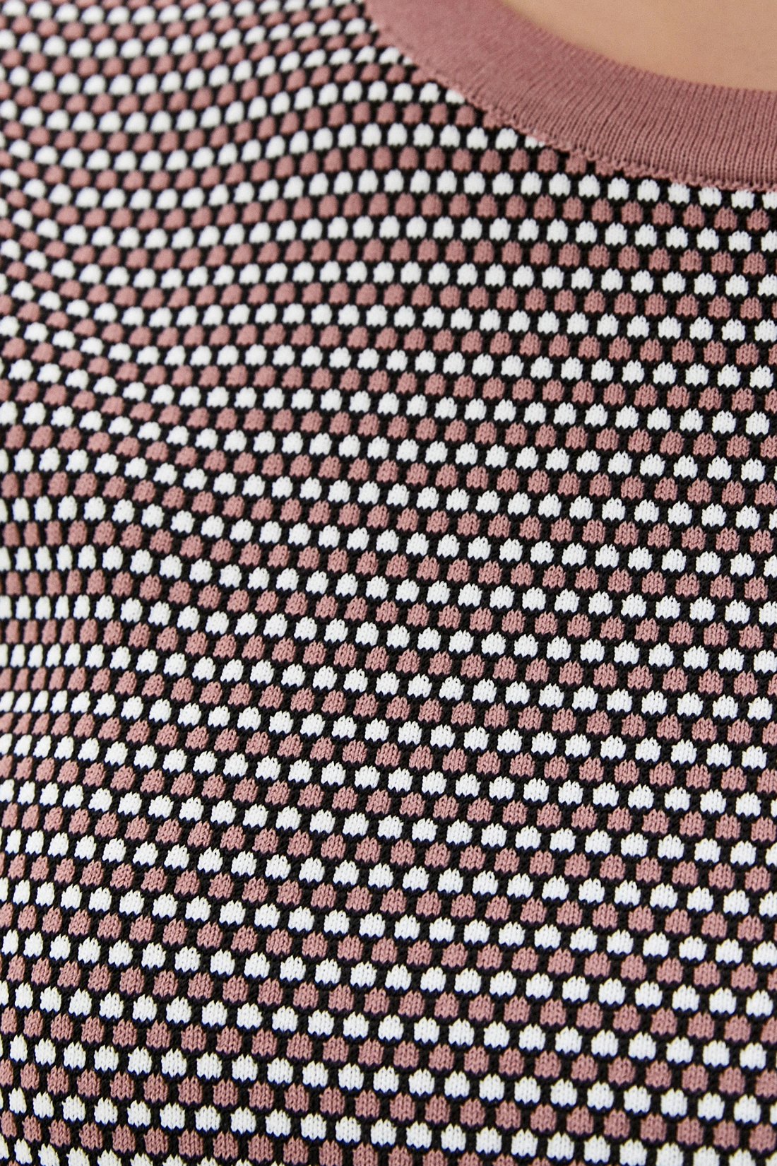 Джемпер с жаккардовым узором (арт. baon B130042), размер XL, цвет розовый Джемпер с жаккардовым узором (арт. baon B130042) - фото 3