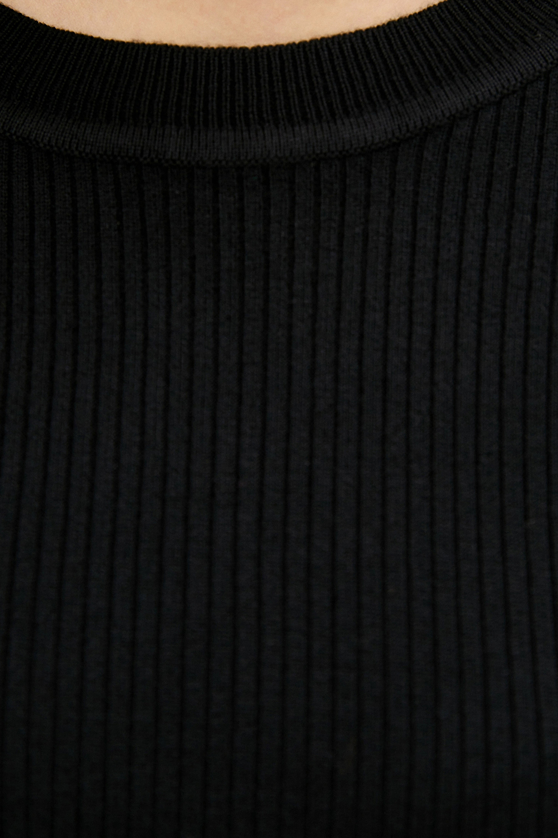 Джемпер в рубчик (арт. baon B130609), размер L, цвет черный Джемпер в рубчик (арт. baon B130609) - фото 3