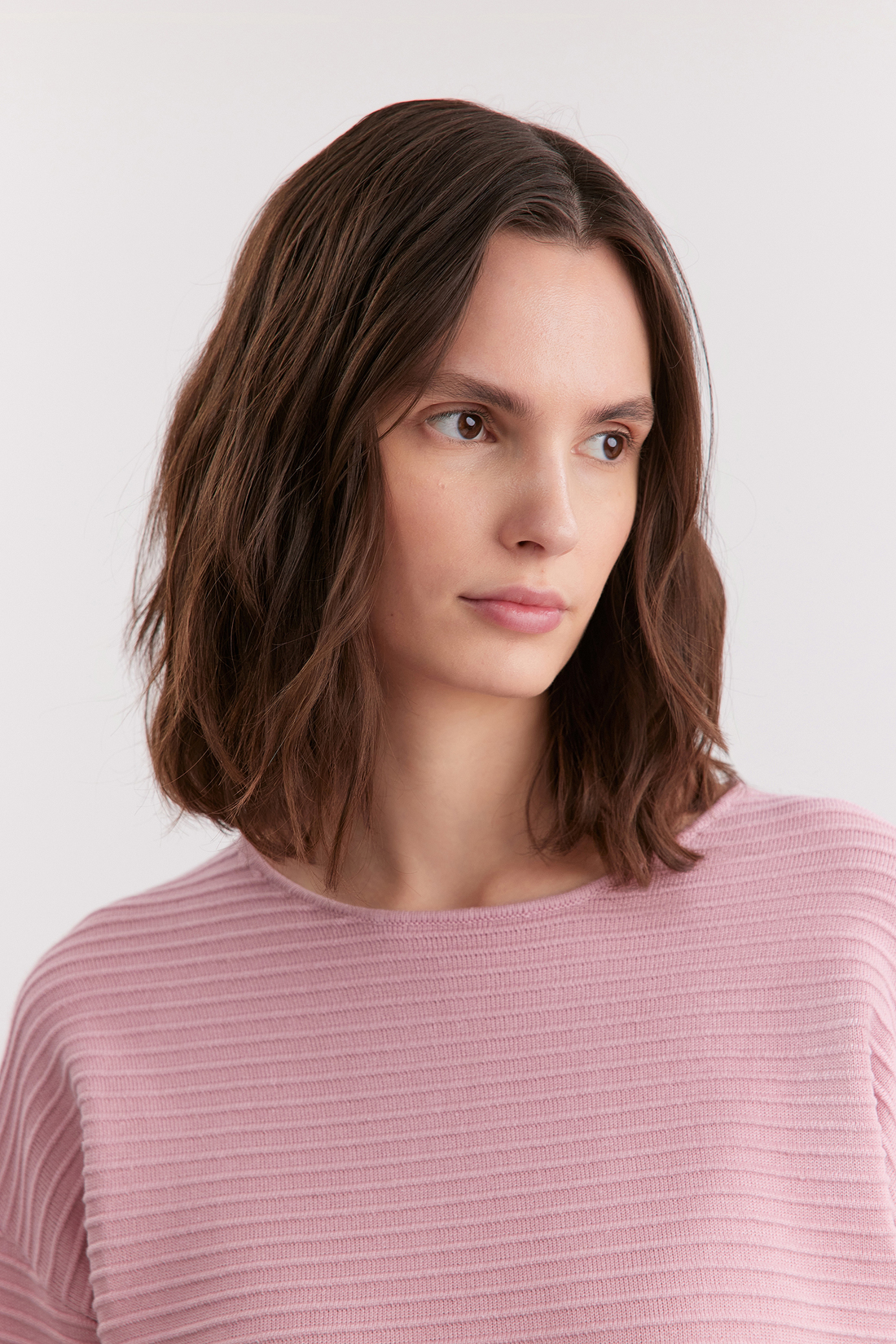 Базовый джемпер с рельефными полосками  Baon B131205 - 5