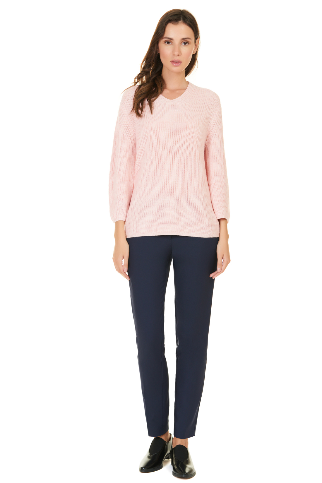 Пуловер оригинального кроя (арт. baon B137504), размер XXL, цвет розовый Пуловер оригинального кроя (арт. baon B137504) - фото 5
