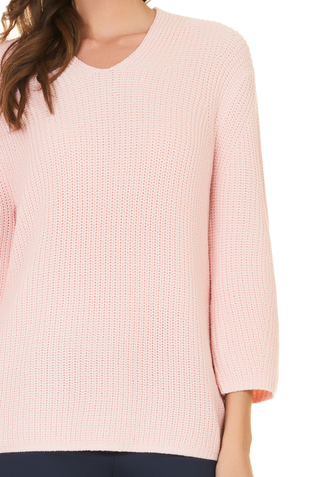 Пуловер оригинального кроя (арт. baon B137504), размер XXL, цвет розовый Пуловер оригинального кроя (арт. baon B137504) - фото 4