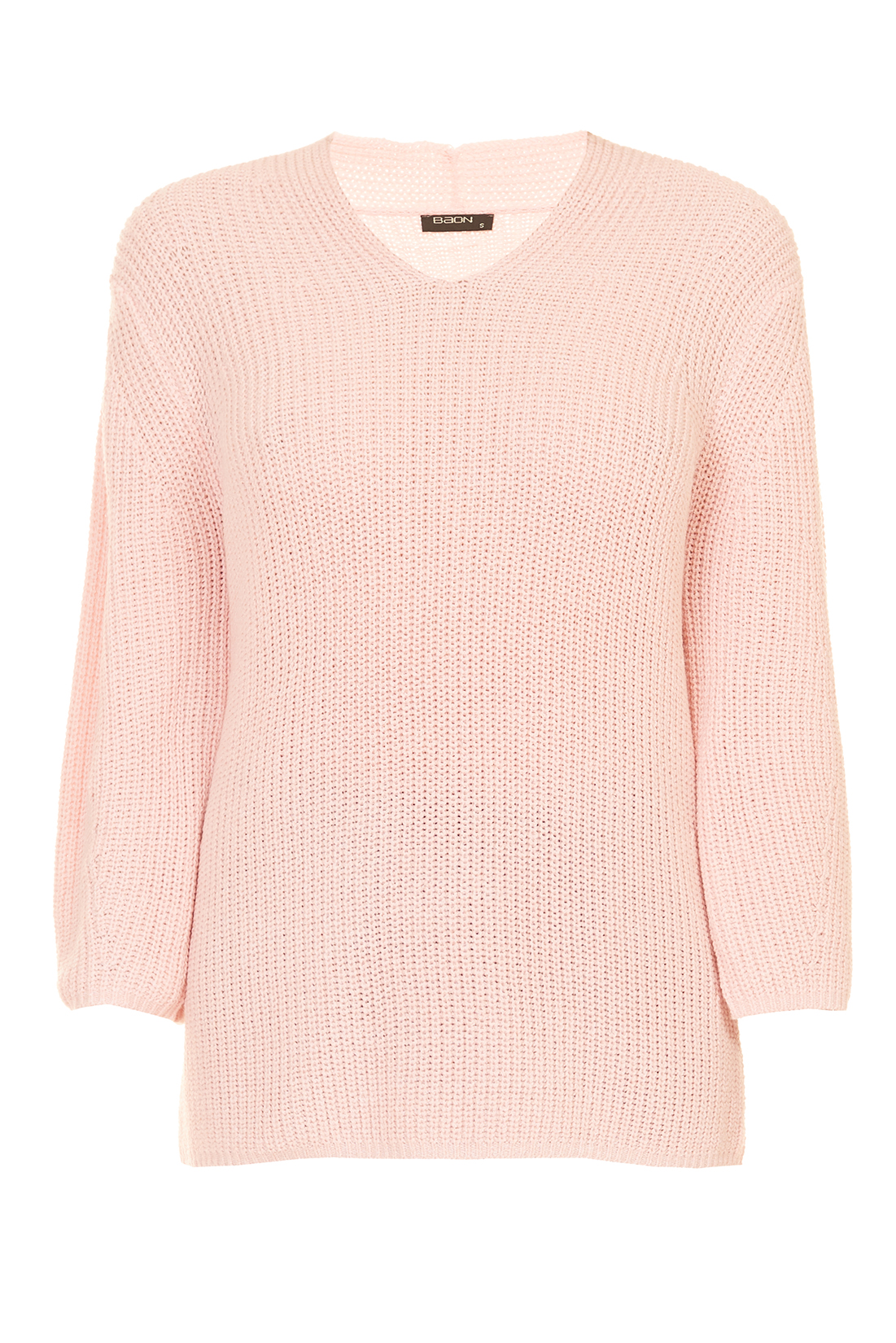 Пуловер оригинального кроя (арт. baon B137504), размер XXL, цвет розовый Пуловер оригинального кроя (арт. baon B137504) - фото 3