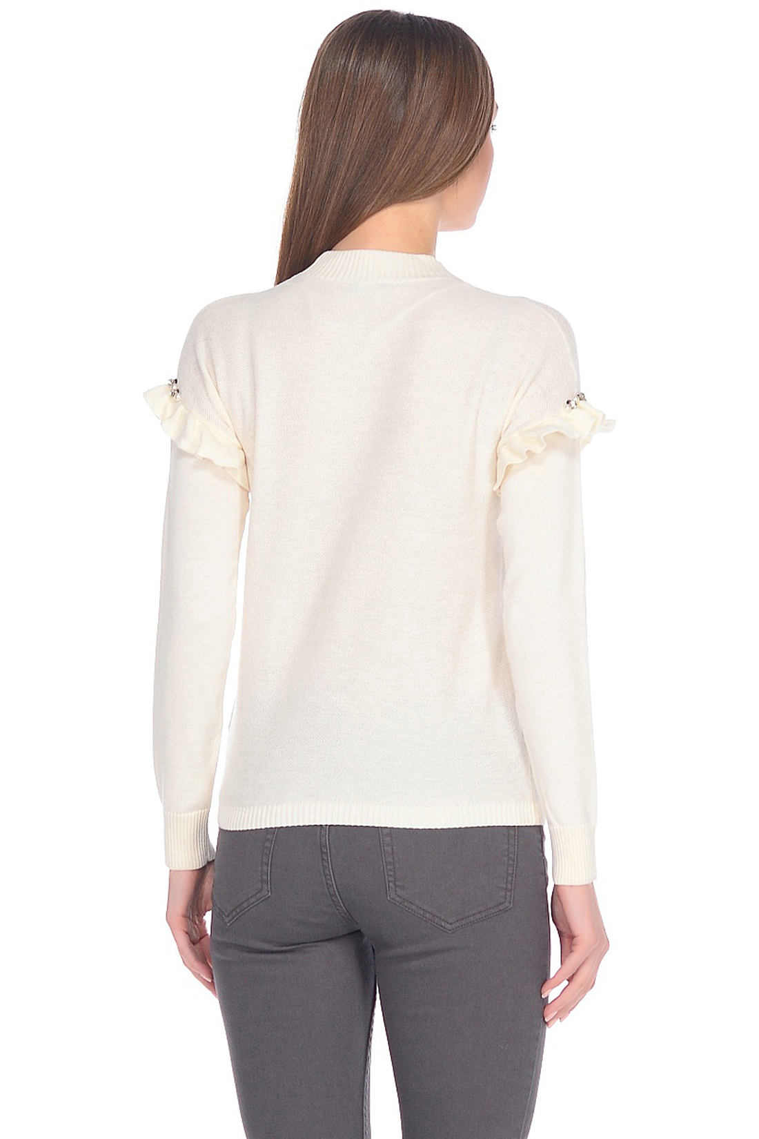 

Джемпер baon, Белый, Джемпер с рюшами на плечах (арт. baon B138006)