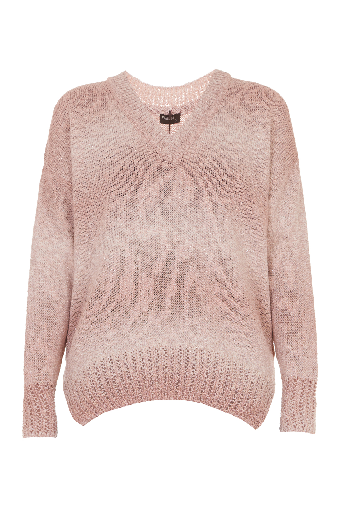 Пуловер с градиентом (арт. baon B138014), размер XXL, цвет розовый Пуловер с градиентом (арт. baon B138014) - фото 3