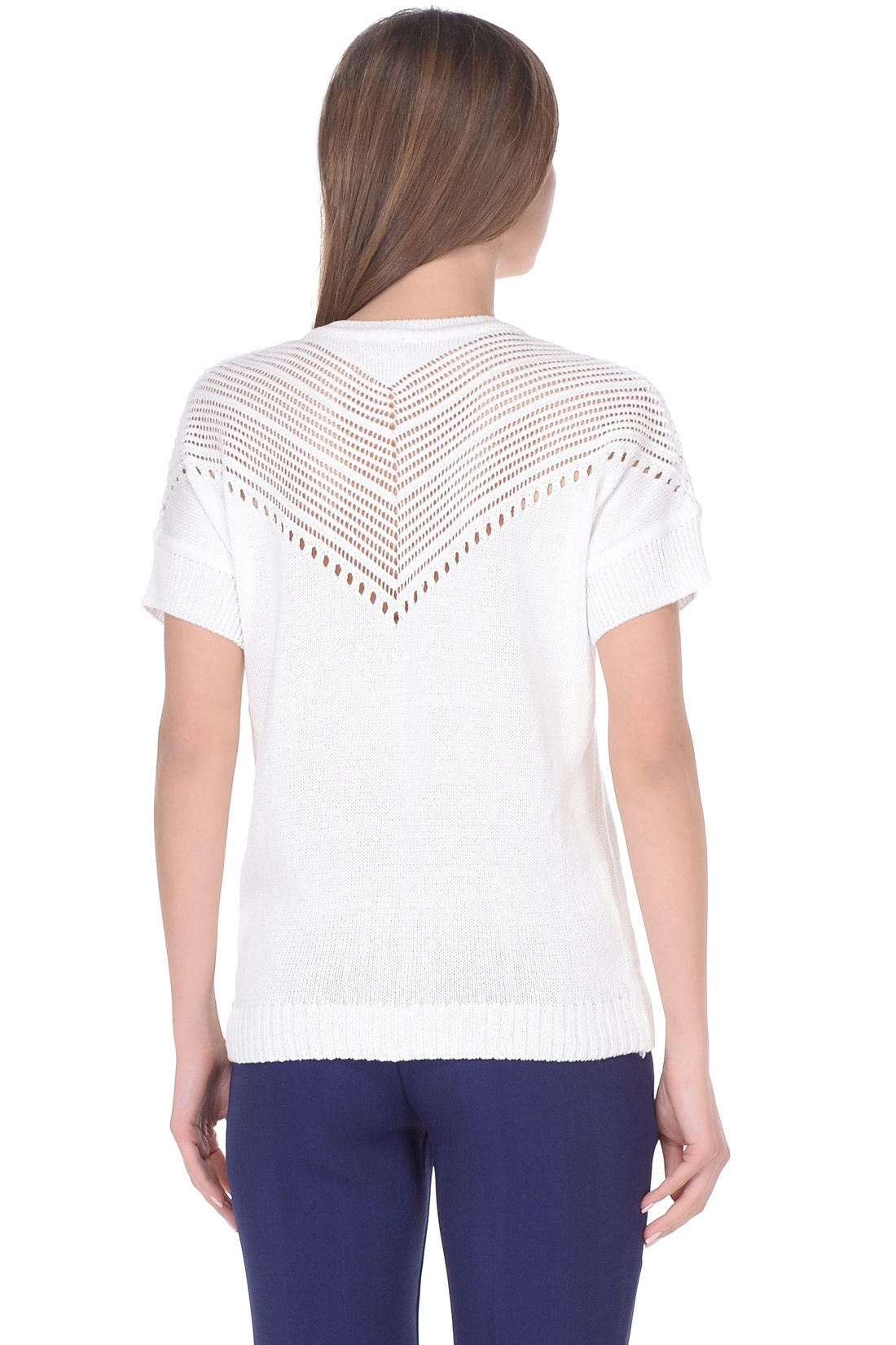 

Джемпер baon, Белый, Джемпер с ажурной кокеткой (арт. baon B138032)