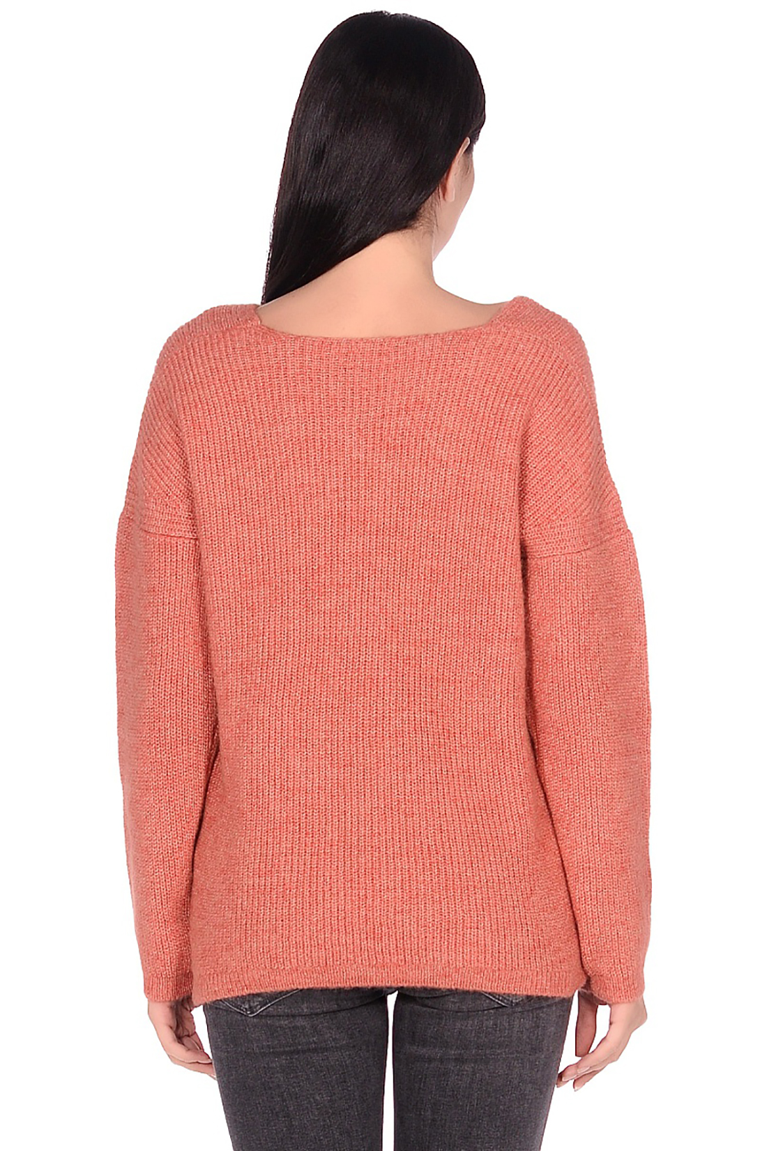 Пуловер с альпакой и мохером (арт. baon B139529), размер L, цвет coral reef melange#розовый Пуловер с альпакой и мохером (арт. baon B139529) - фото 3