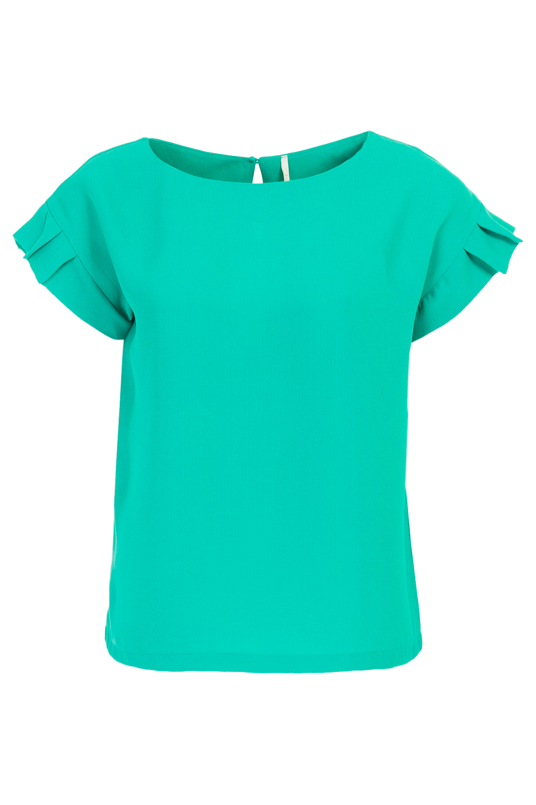 Блузка с рукавами-гофре (арт. baon B197018), размер XXL, цвет зеленый Блузка с рукавами-гофре (арт. baon B197018) - фото 5