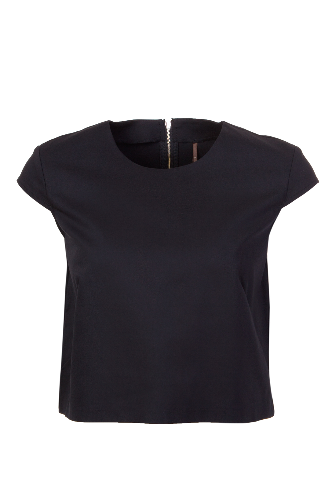 Блузка с молнией на спине (арт. baon B197031), размер L, цвет черный Блузка с молнией на спине (арт. baon B197031) - фото 4