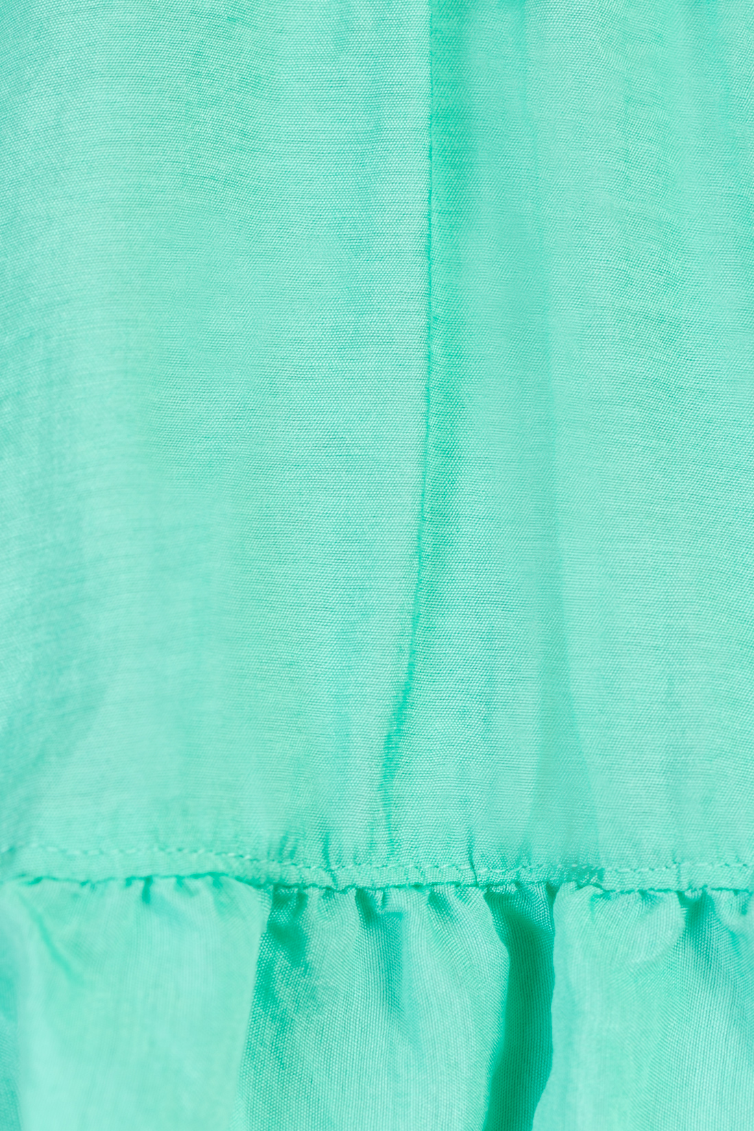 Блузка с широкой оборкой (арт. baon B197040), размер XL, цвет белый Блузка с широкой оборкой (арт. baon B197040) - фото 3