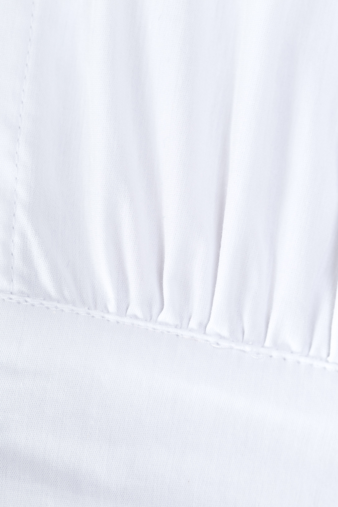 Укороченная блузка с воланом (арт. baon B197042), размер XL, цвет белый Укороченная блузка с воланом (арт. baon B197042) - фото 3
