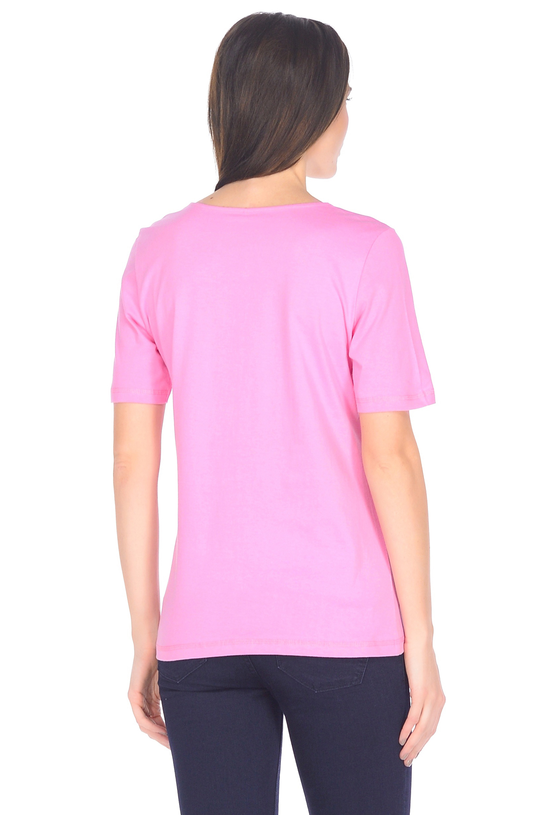 Розовая футболка с принтом (арт. baon B238069), размер S, цвет розовый Розовая футболка с принтом (арт. baon B238069) - фото 2