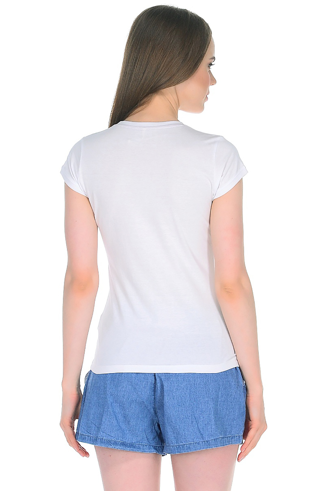 Белая футболка с морским принтом (арт. baon B238112), размер XXL, цвет белый Белая футболка с морским принтом (арт. baon B238112) - фото 2