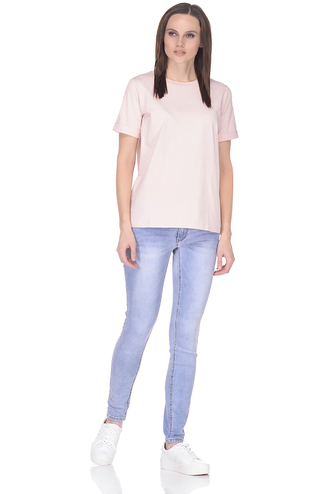 Прямая базовая футболка (арт. baon B238205), размер M, цвет розовый Прямая базовая футболка (арт. baon B238205) - фото 3