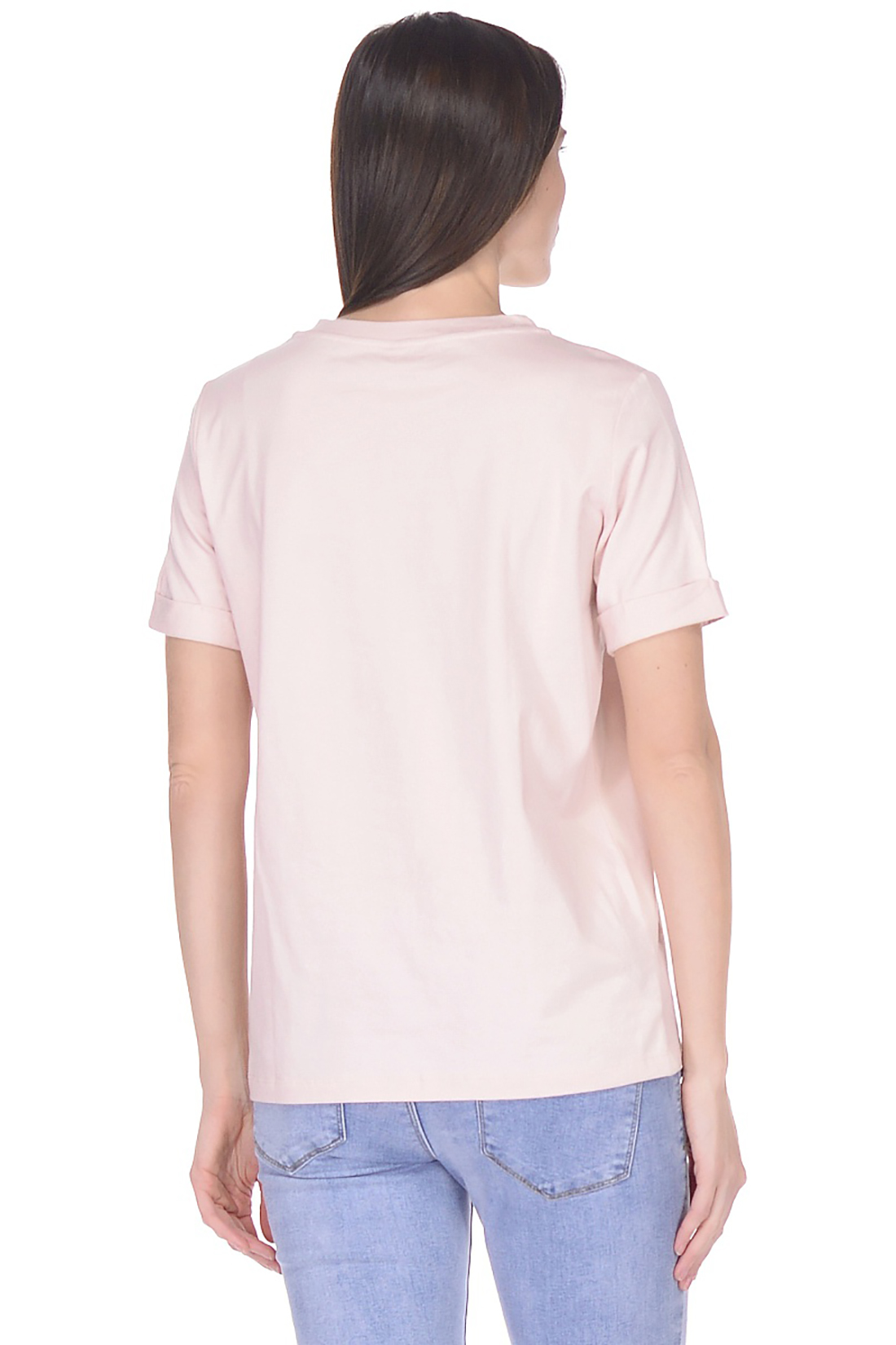 Прямая базовая футболка (арт. baon B238205), размер M, цвет розовый Прямая базовая футболка (арт. baon B238205) - фото 2