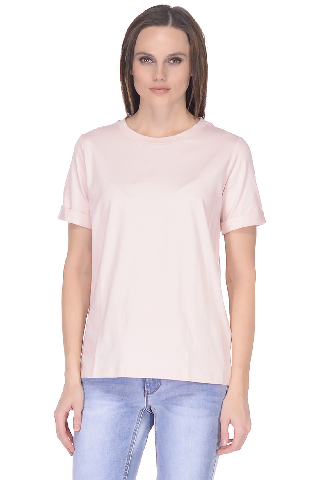 Прямая базовая футболка (арт. baon B238205), размер M, цвет розовый Прямая базовая футболка (арт. baon B238205) - фото 1