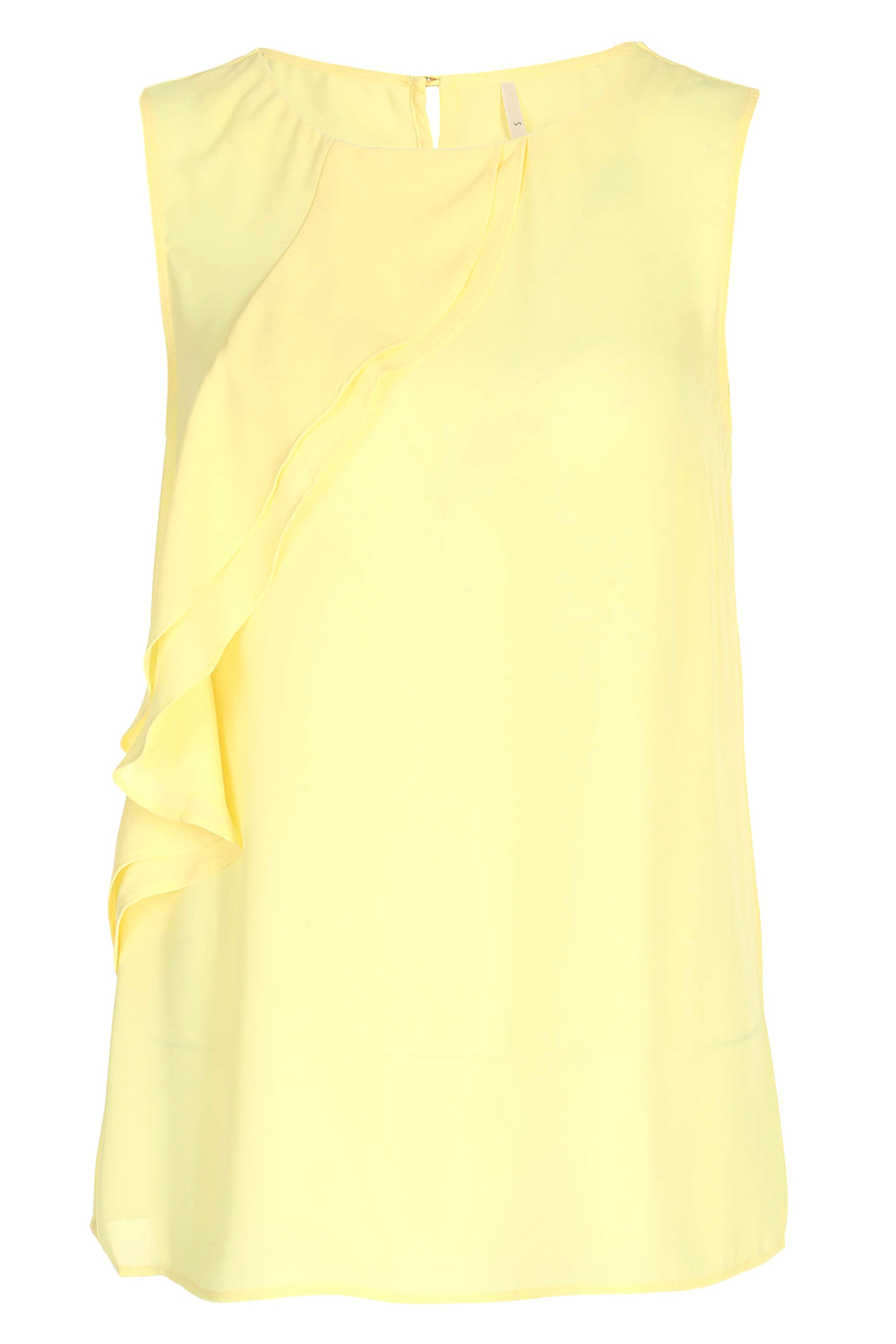 Топ с воланом (арт. baon B267025), размер L, цвет желтый Топ с воланом (арт. baon B267025) - фото 4