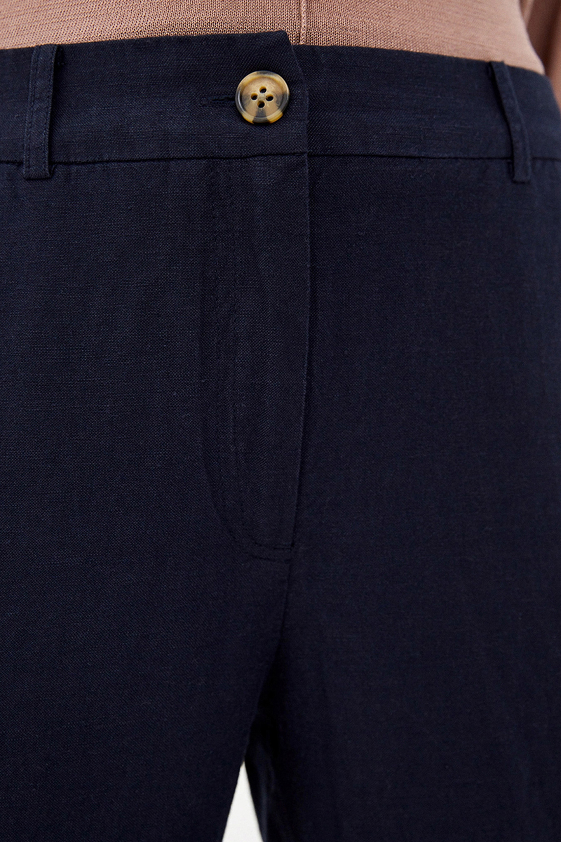 Широкие брюки с разрезами (арт. baon B290023), размер L, цвет синий Широкие брюки с разрезами (арт. baon B290023) - фото 3