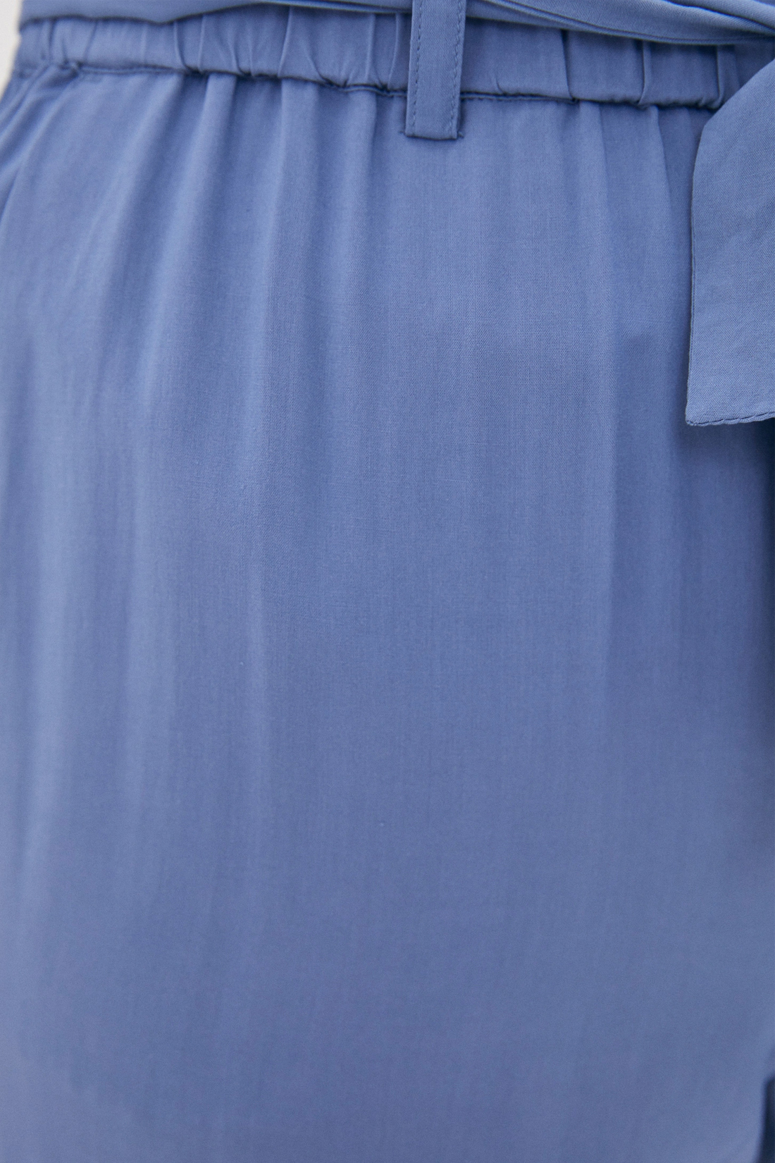 Брюки с завязывающимся поясом (арт. baon B290034), размер XS, цвет синий Брюки с завязывающимся поясом (арт. baon B290034) - фото 3