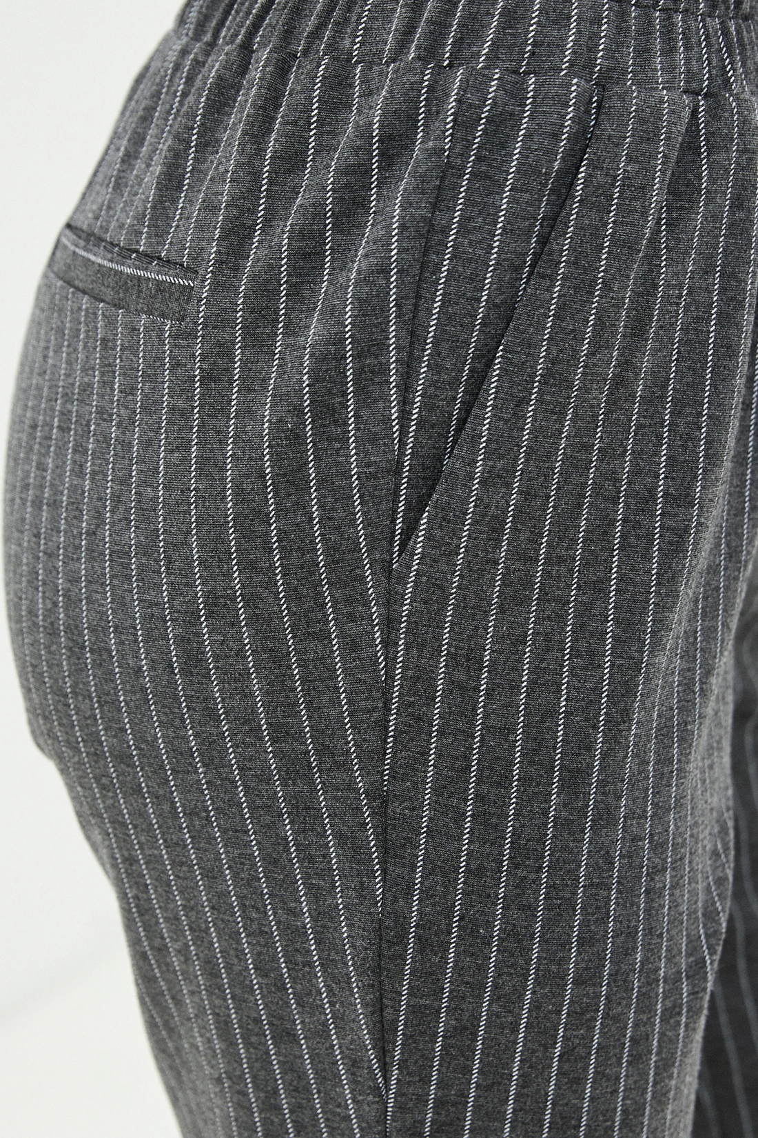 Брюки (арт. baon B290540), размер XXL, цвет grey striped#серый Брюки (арт. baon B290540) - фото 3