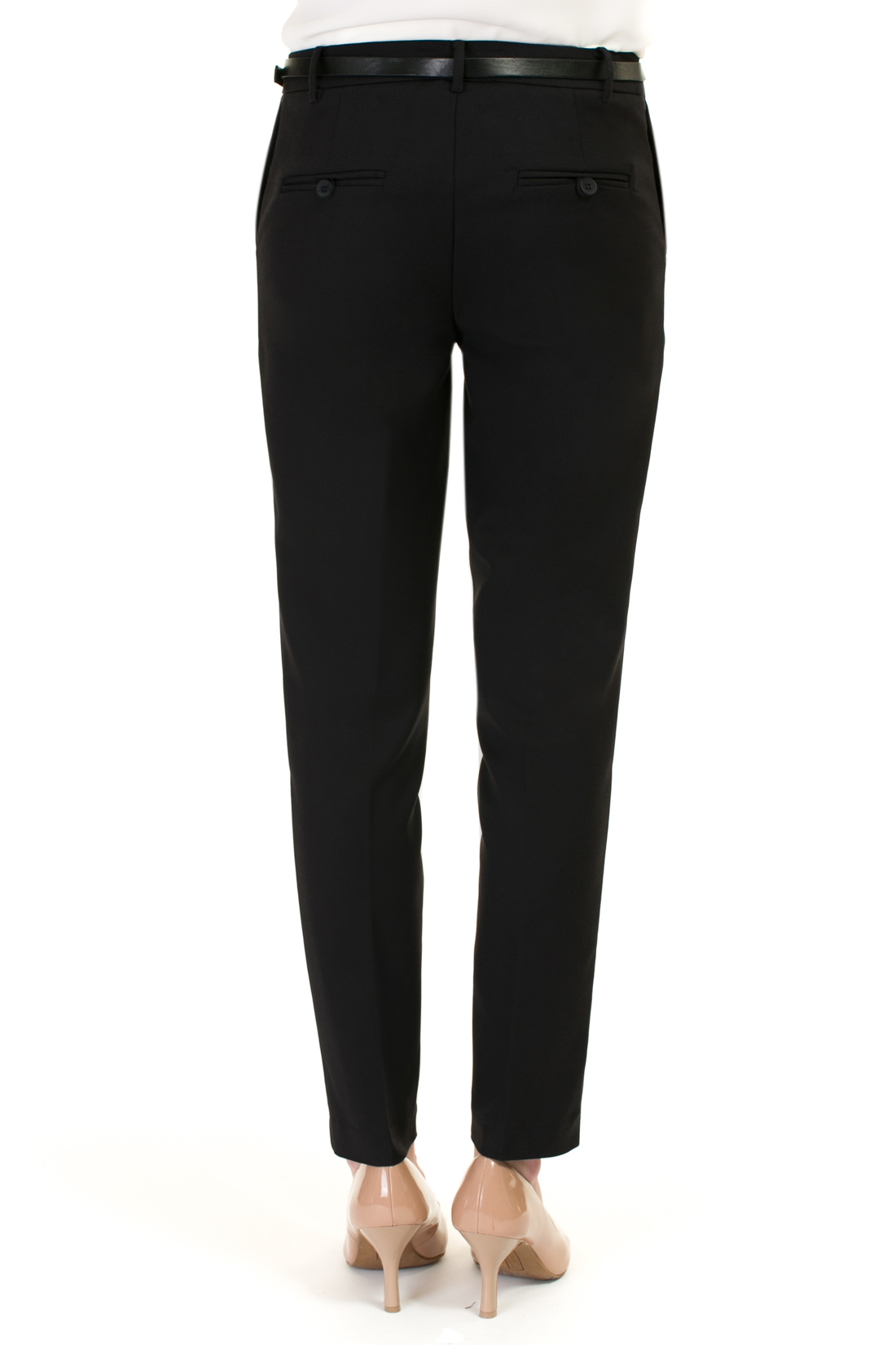 Костюмные брюки-дудочки (арт. baon B297006), размер XXL, цвет черный Костюмные брюки-дудочки (арт. baon B297006) - фото 2
