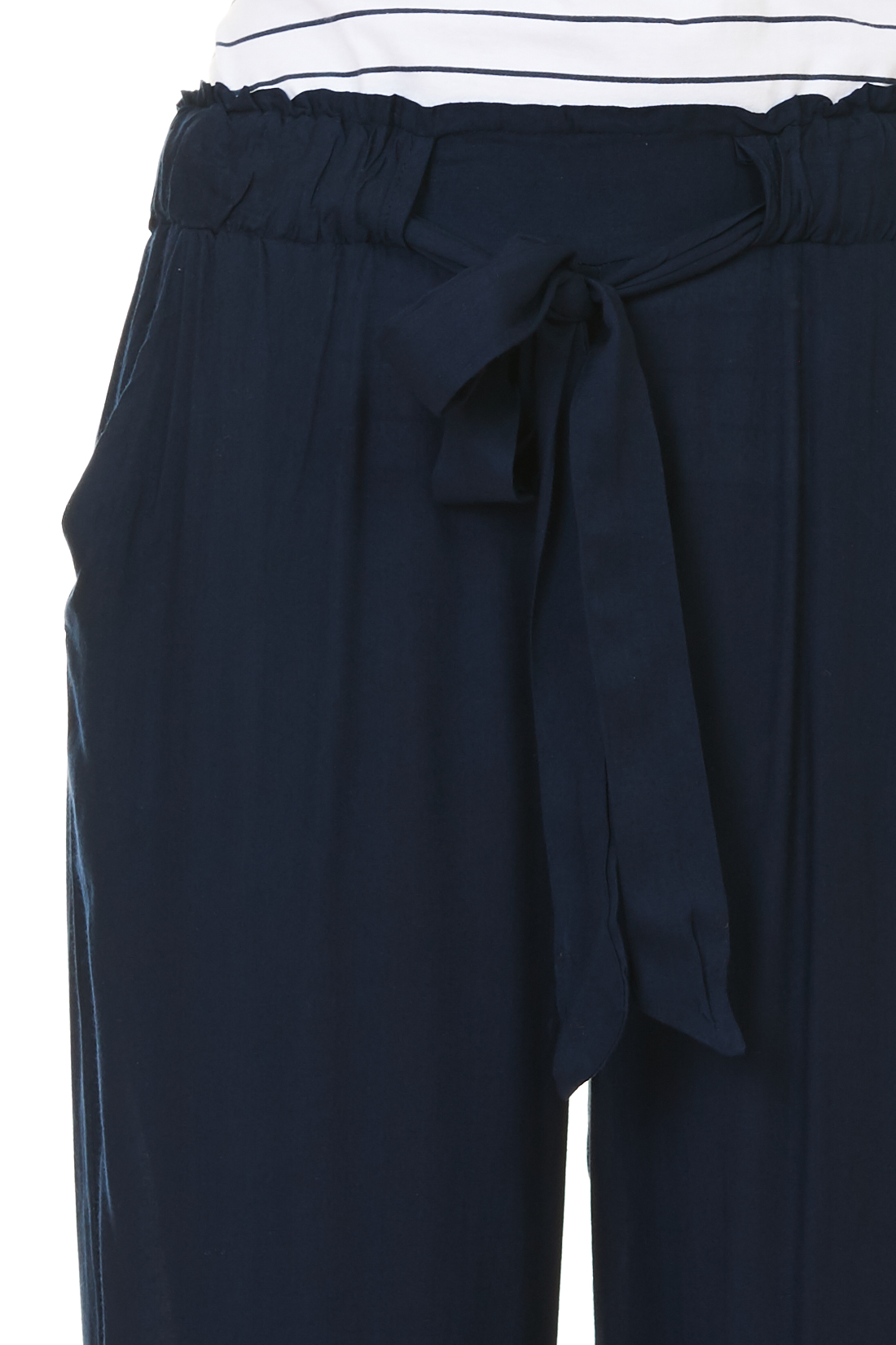 Однотонные брюки-палаццо (арт. baon B297044), размер S, цвет синий Однотонные брюки-палаццо (арт. baon B297044) - фото 4