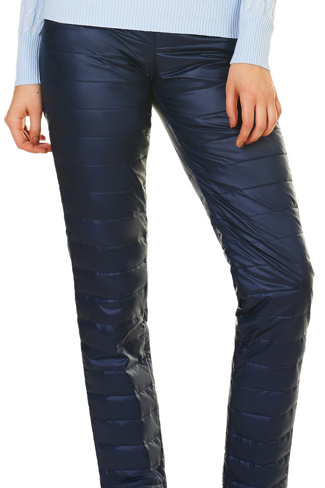 Утеплённые брюки без застёжки (арт. baon B297503), размер XL, цвет синий Утеплённые брюки без застёжки (арт. baon B297503) - фото 4