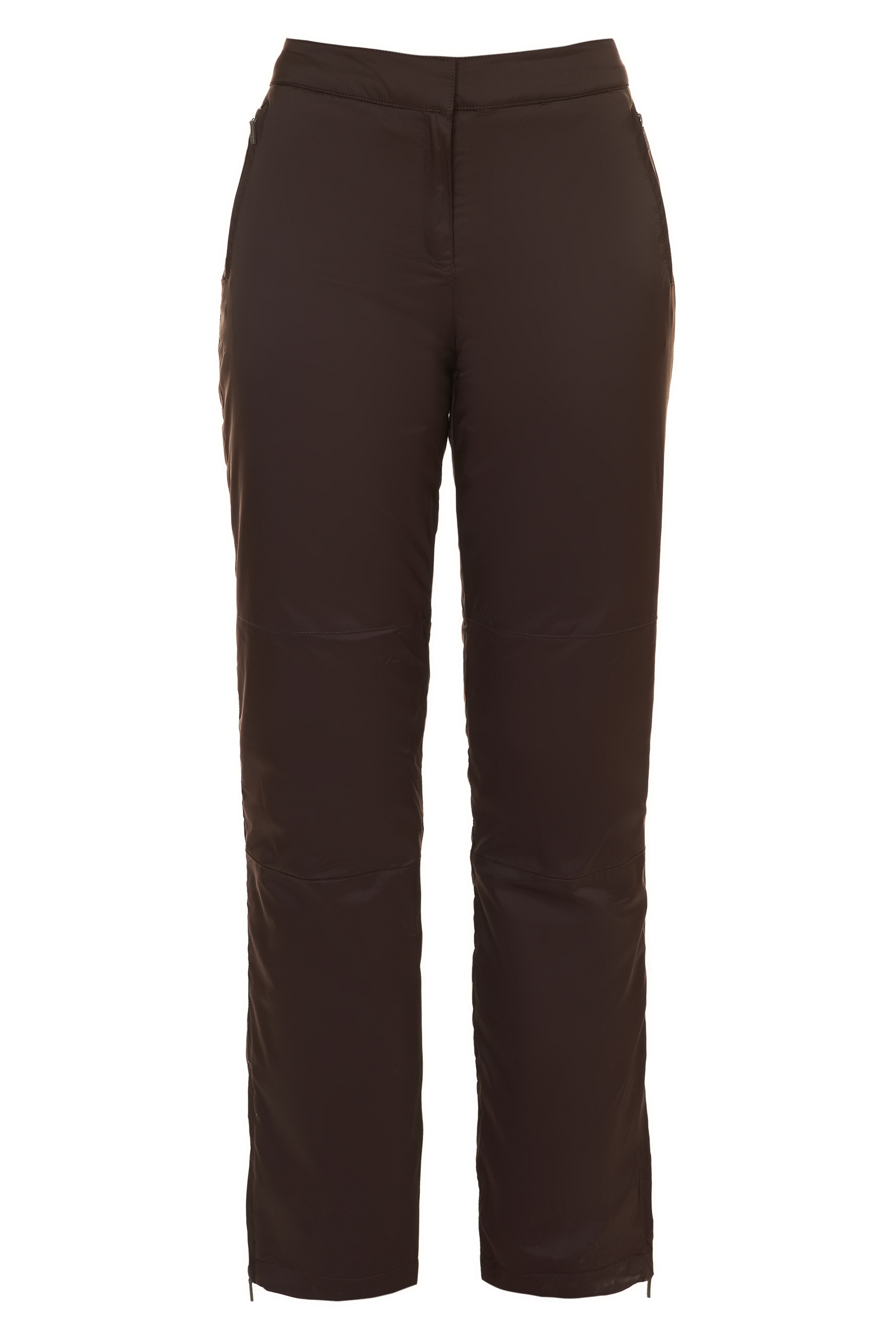 Утеплённые брюки с молниями (арт. baon B297505), размер XL, цвет коричневый Утеплённые брюки с молниями (арт. baon B297505) - фото 3