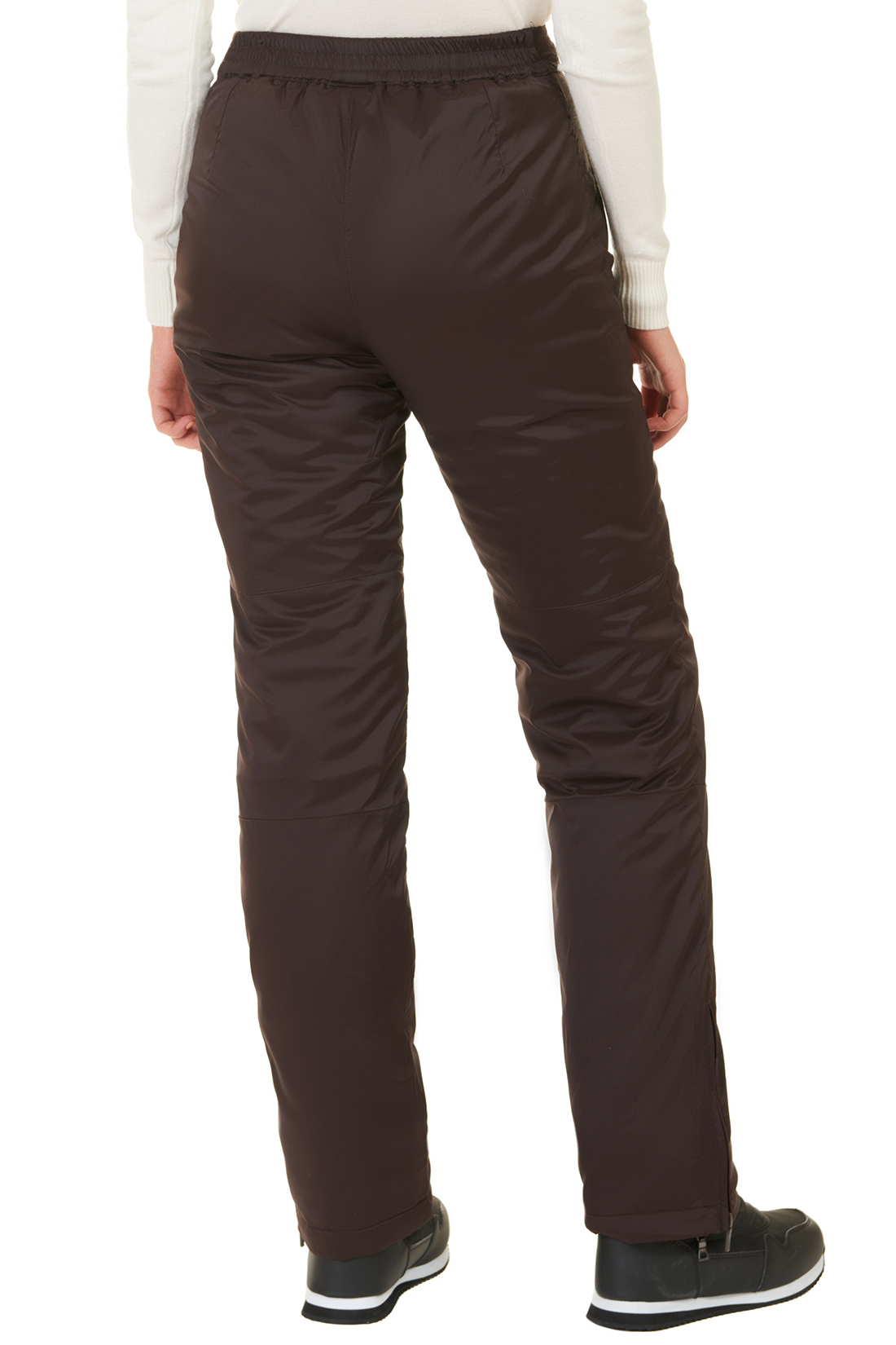 Утеплённые брюки с молниями (арт. baon B297505), размер XL, цвет коричневый Утеплённые брюки с молниями (арт. baon B297505) - фото 2