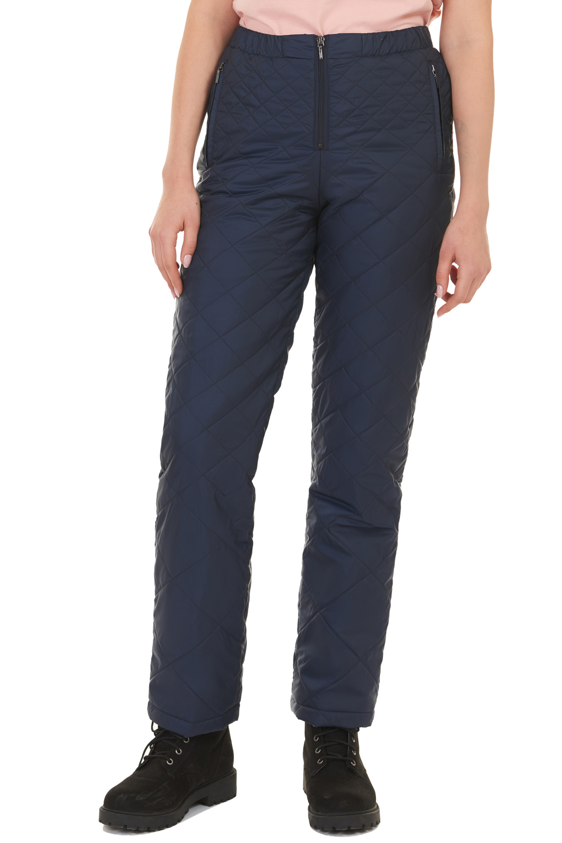 Утеплённые брюки на молнии (арт. baon B297506), размер XS, цвет синий Утеплённые брюки на молнии (арт. baon B297506) - фото 1