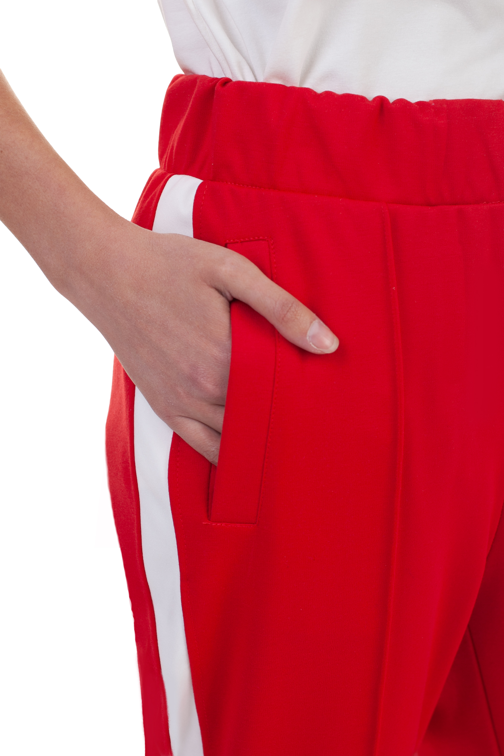 Трикотажные брюки (арт. baon B298051), размер M, цвет красный Трикотажные брюки (арт. baon B298051) - фото 3