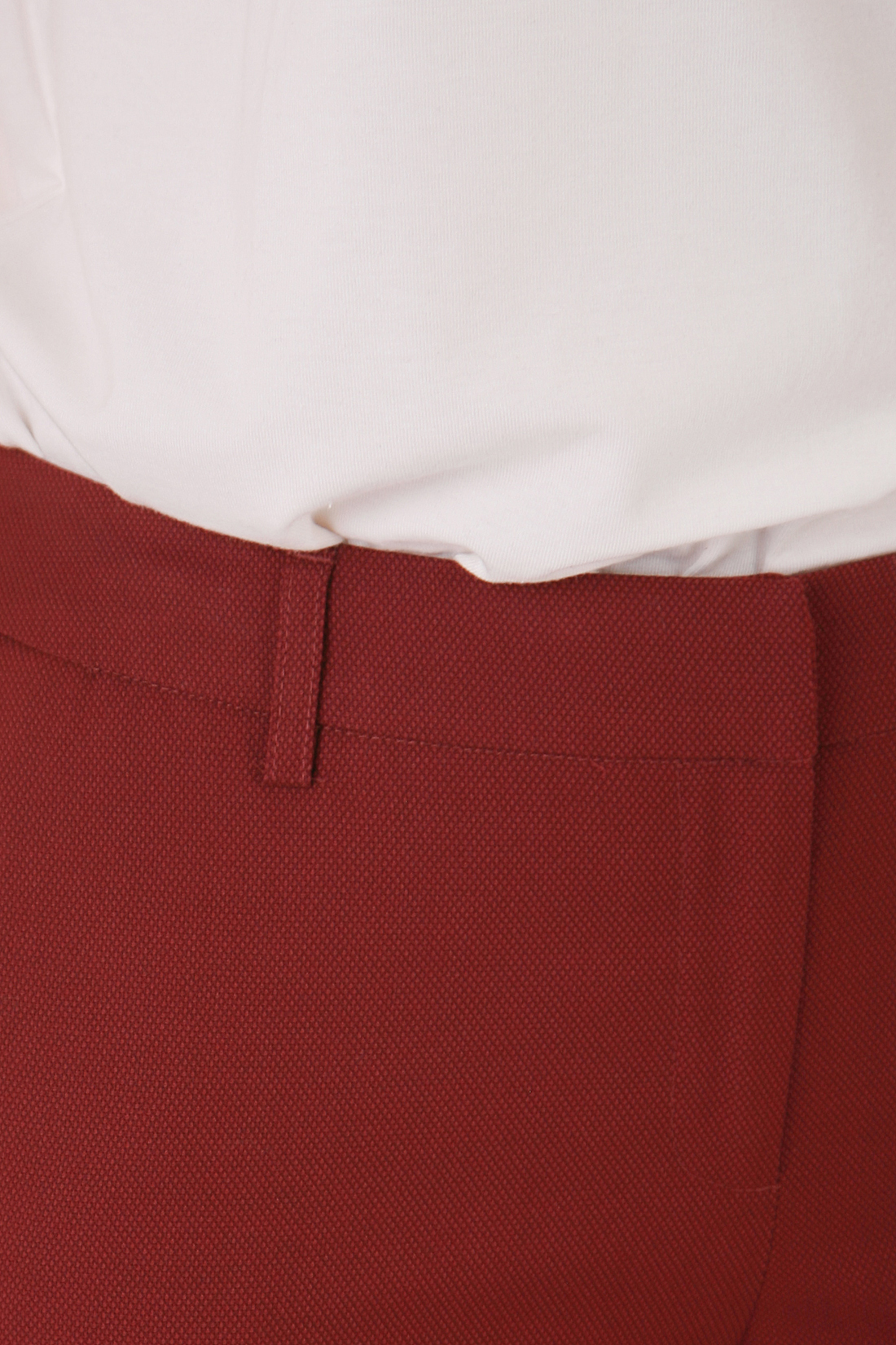 Костюмные брюки-дудочки (арт. baon B298501), размер S, цвет красный Костюмные брюки-дудочки (арт. baon B298501) - фото 3