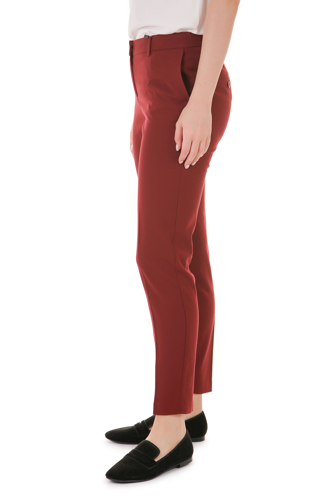 Костюмные брюки-дудочки (арт. baon B298501), размер S, цвет красный Костюмные брюки-дудочки (арт. baon B298501) - фото 2