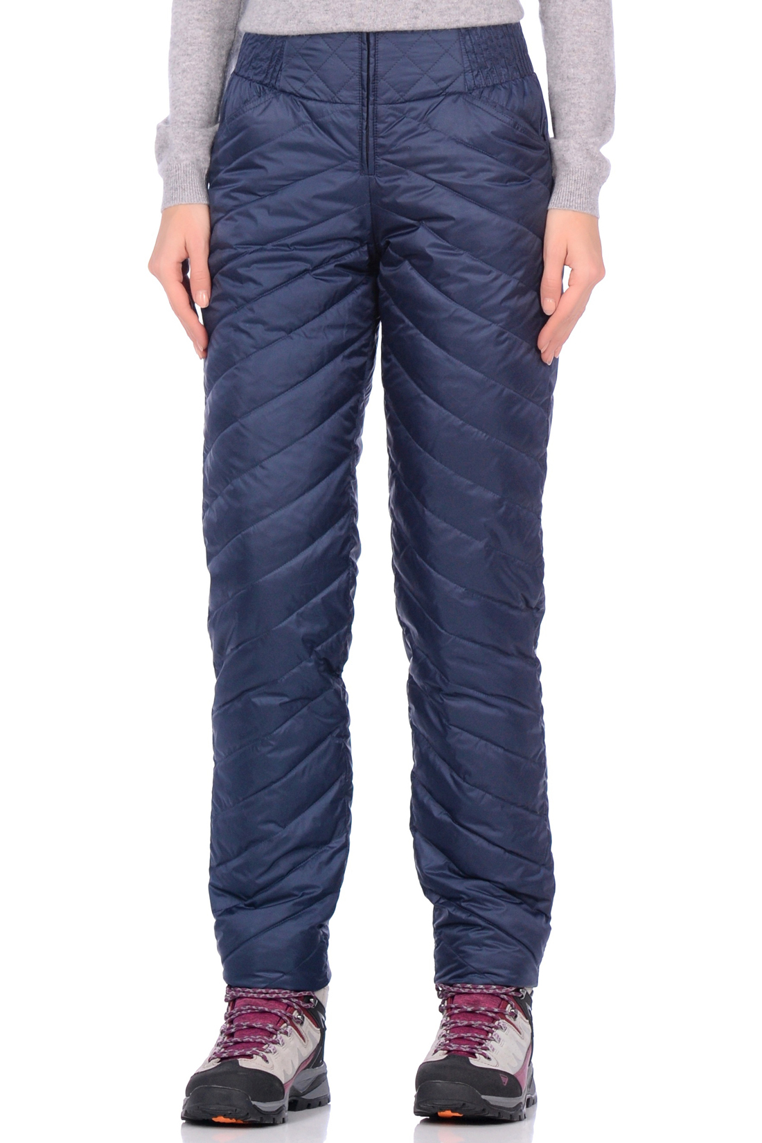 Утеплённые брюки на пуху (арт. baon B299550), размер S, цвет синий Утеплённые брюки на пуху (арт. baon B299550) - фото 1