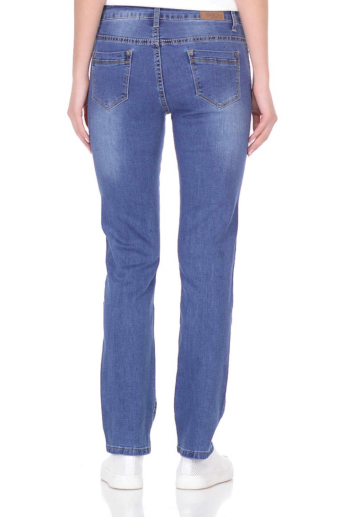 Прямые джинсы (арт. baon B308014), размер 30, цвет blue denim#голубой Прямые джинсы (арт. baon B308014) - фото 2