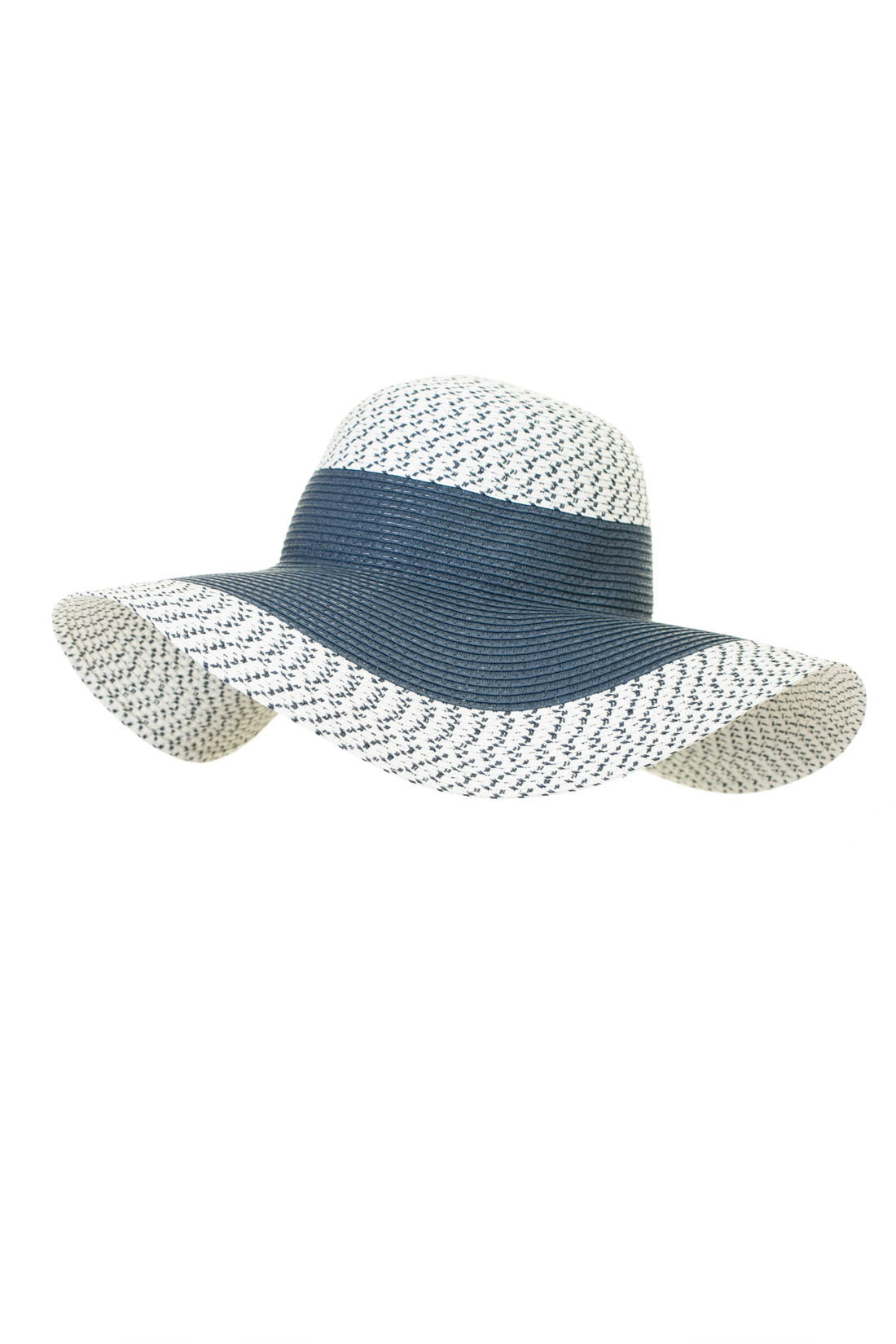 Широкополая шляпа в морском стиле (арт. baon B347002), размер 54-56, цвет белый Широкополая шляпа в морском стиле (арт. baon B347002) - фото 1