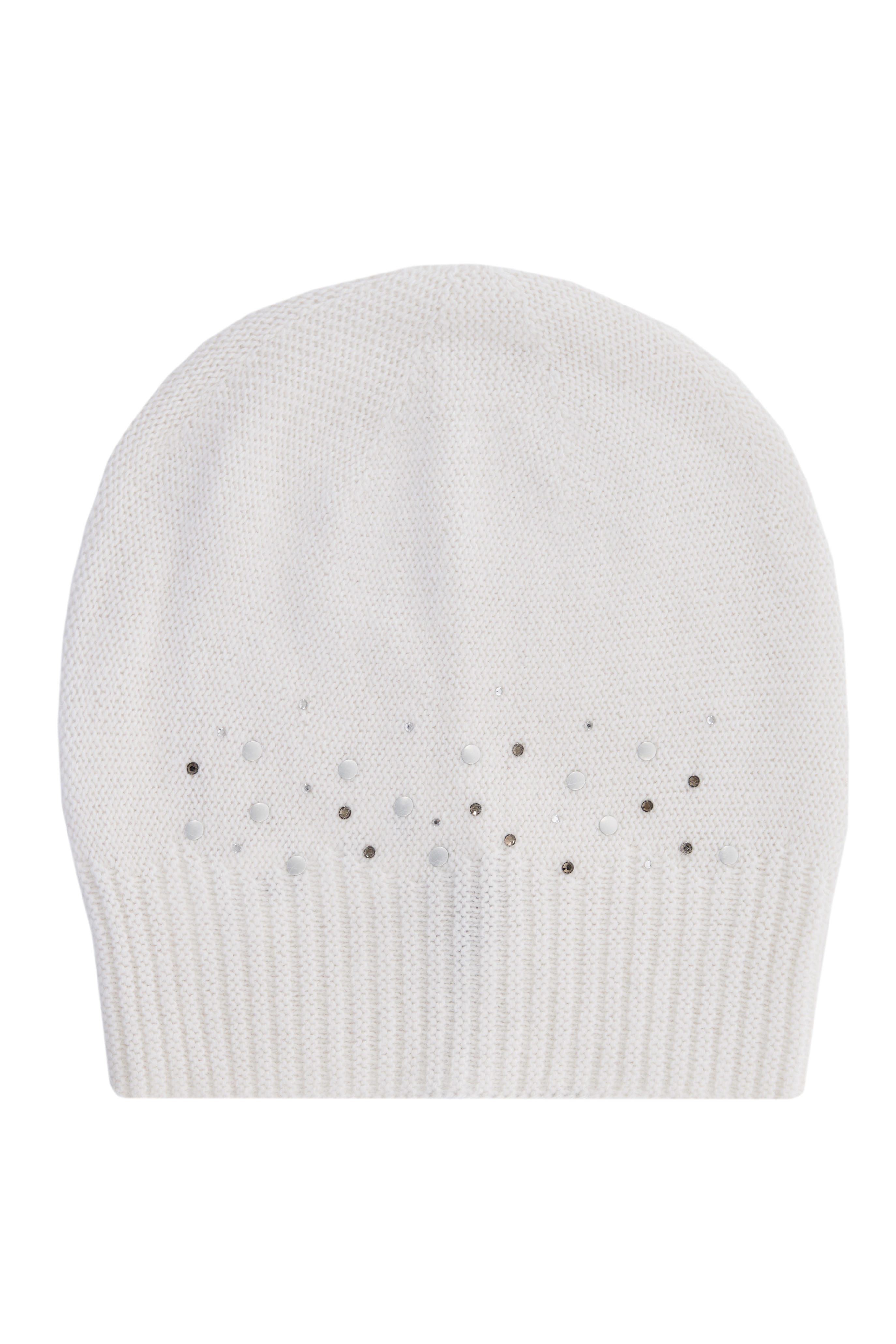 Лёгкая шапка со стразами (арт. baon B347530), размер Б/р 56, цвет белый Лёгкая шапка со стразами (арт. baon B347530) - фото 2