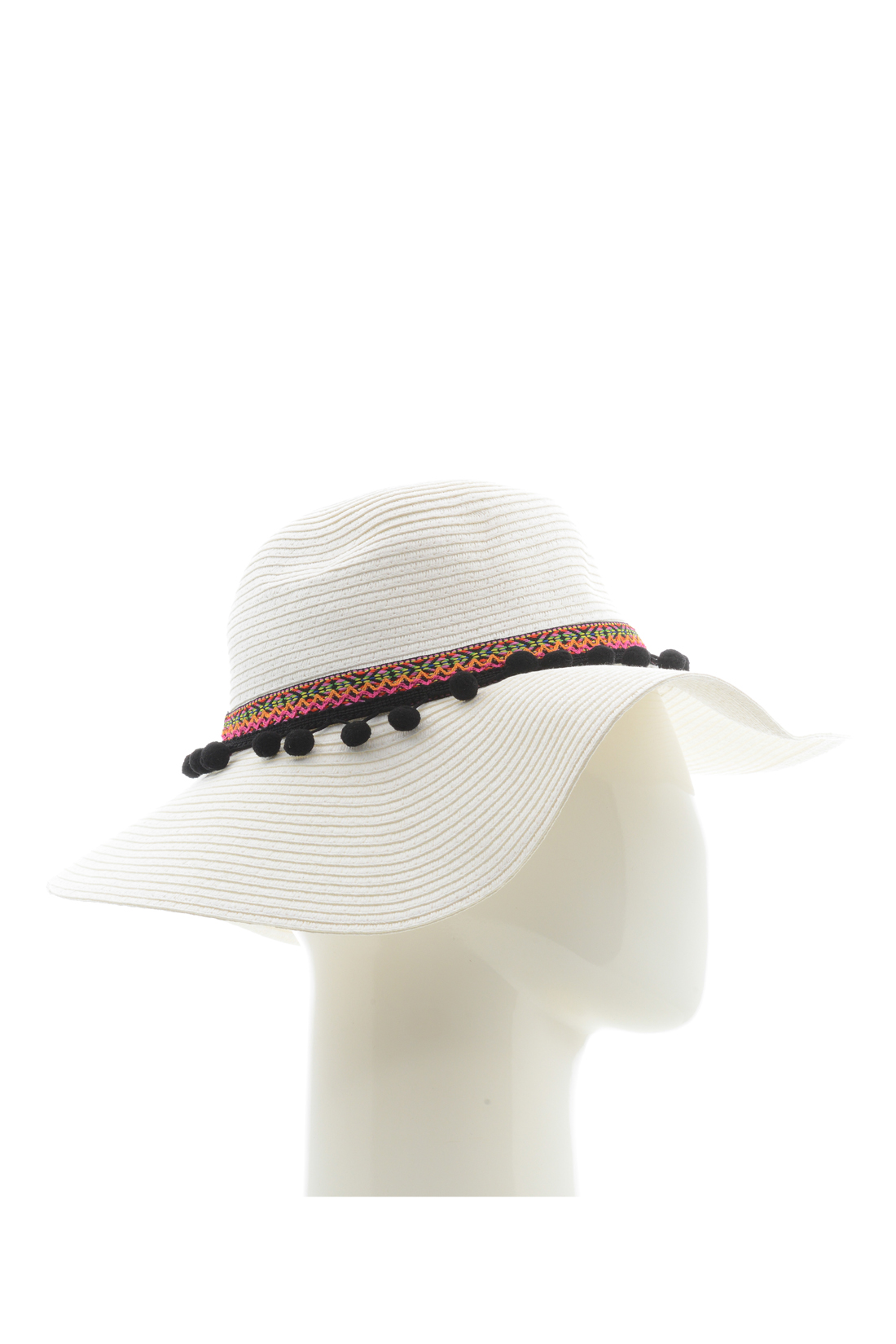 Шляпа с каймой (арт. baon B348001), размер Б/р 56, цвет белый Шляпа с каймой (арт. baon B348001) - фото 2