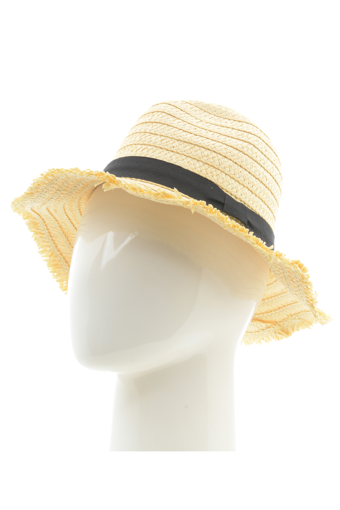 Шляпа с бахромой по краям (арт. baon B348002), размер Б/р 56, цвет бежевый Шляпа с бахромой по краям (арт. baon B348002) - фото 1