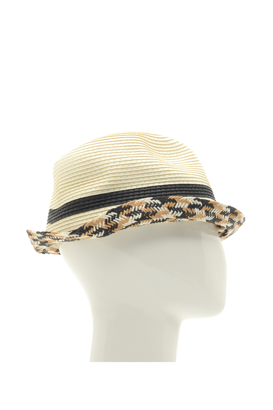 Шляпа с узором (арт. baon B348004), размер Б/р 56, цвет белый Шляпа с узором (арт. baon B348004) - фото 2